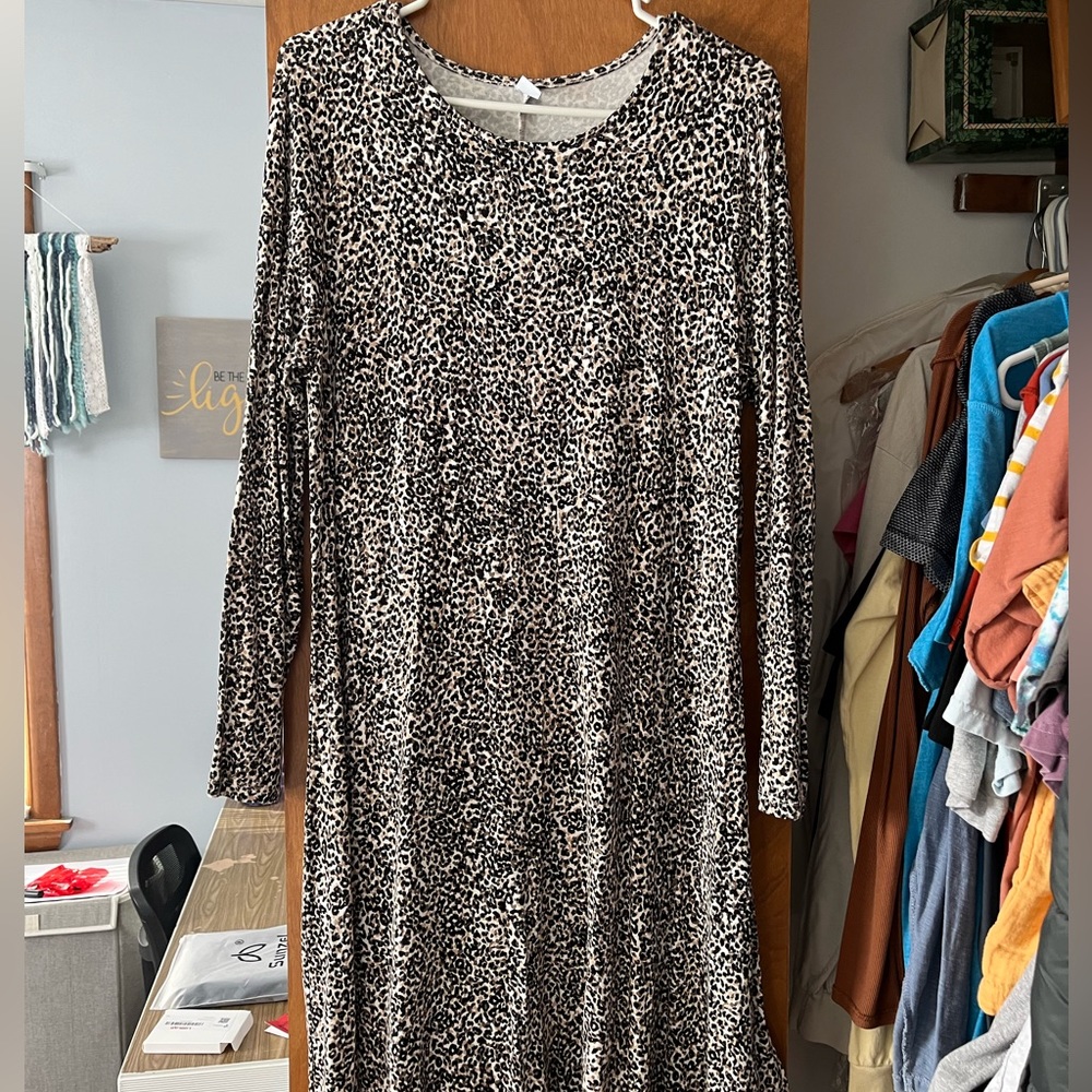 Cheetah Print Dress